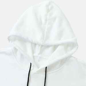 Sweat-shirts pour hommes à la vente chaude, logo personnalisé, pull oversize, blanc, 100% coton, respirant - Product Image 4