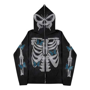 OEM Custom Rhinestone <b>Hoodie</b> With Logo Factory Direct Personalized Rhinestone <b>Hoodie</b> Custom Design - Product Image 1
