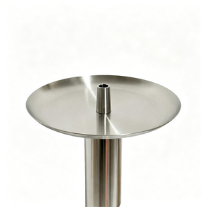 Set de Hookah de Acero Inoxidable de 58 cm, Base de Vidrio Plateada, Estilo Ruso, Pipa de Agua Shisha, Kit Completo con Manguera para Bar o Salón - Product Image 3
