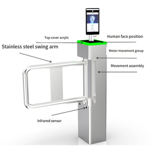 ACS kontrol akses Supermarket putar tirai penghalang serba guna otomatis dengan kode QR & pengenalan wajah - Product Image 5
