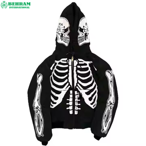 Sudadera con Capucha para Hombre, 360 GSM, Lavado Ácido, Hombros Caídos, Poliéster/Algodón, Invierno, Impresión de Logos DTG DTF, Felpa - Product Image 1