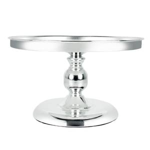ที่วางเค้กและขนมหวานทรงกลมทำด้วยมือจานอลูมิเนียมสแตนเลสสตีลดีไซน์เรียบง่าย - Product Image 6