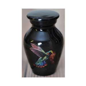 Conception d'oiseaux avec un design de couleur noire Vente chaude avec un prix raisonnable urnes souvenir de petite taille pour animaux de compagnie - Product Image 1