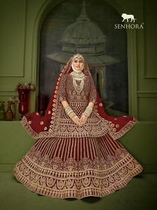 Lehenga Choli nupcial con hermoso trabajo de bordado por exportador mayorista Fabzone - Product Image 4