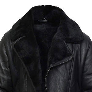 2025 vestes en cuir de mouton B3 personnalisées pour hommes meilleure qualité couleur unie respirant grande taille abordable pour l'hiver - Product Image 6