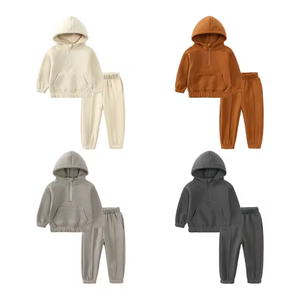 Chándales de algodón ligero para adultos, sudaderas con capucha de felpa francesa, conjunto de pantalón - Product Image 5