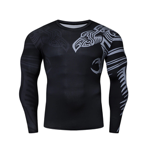 Rashguard de MMA pour homme, imprimé par sublimation, personnalisable en couleur et logo, de bonne qualité, en polyester/nylon, vente en gros - Product Image 1