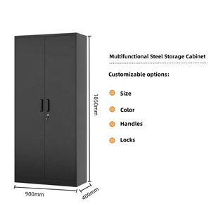 Tủ đựng đồ bằng kim loại có ngăn kệ điều chỉnh được, tủ dụng cụ bằng thép có khóa dành cho văn phòng, trường học - Product Image 2