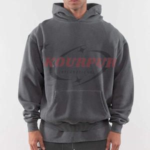 Sudaderas Extra Grandes Bordadas Personalizadas OEM, Sudaderas de Talla Grande para Hombre, Sudaderas de Felpa Francesa de Más de 450 GSM para Hombre - Product Image 4