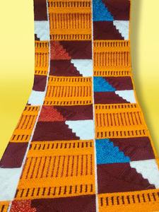 Premium Traditional Cotton Jacquard Woven Fabric 100 Percent Cotton <b>Ethnic</b> Design Towel Material for Fashion & Traditional Wear - Product Image 5