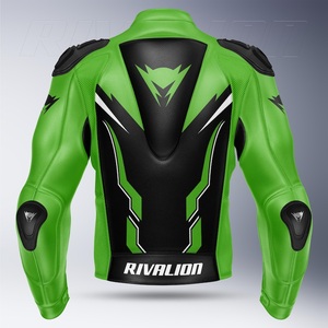Veste de course en cuir perforé de vache/kangourou Rawasaki pour moto, protection CE niveau 2, toutes tailles - Product Image 2