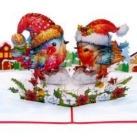 Gnomos de Papel Lavables Hechos a Mano, de Moda, para Árbol de Navidad, Tarjeta Pop, Animal, Color y Tamaño Personalizados, Más Vendidos, Regalo de Hanoi