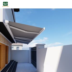 Toldo plegable eléctrico personalizado montado en la pared aprobado por la CE Techo retráctil motorizado personalizable - Product Image 3