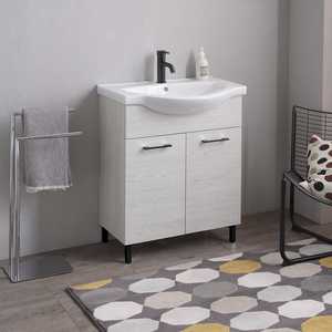 Mueble de Baño de Suelo Ravenna de Roble Blanco de 65 cm, Elegantes Conjuntos de Baño - Product Image 1