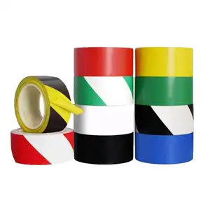 YOU JIANG White And Black Safety Signage Printed Field Outdoor Underground Road Warning Hazard Tape PVC Floor Marking Tape