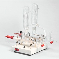 Équipement de chauffage gainé de silice à double eau personnalisable OEM Élément chauffant électrique Distillateurs d'eau de laboratoire pour