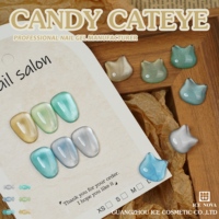 ICE NOVA Candy Cateye Gel Polish Harga Terjangkau Produk Baru Warna Baru Koleksi Porselen Gel Polish Bebas TPO Gel Mata Kucing Magnetik