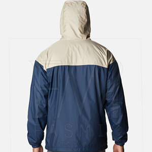 Chaquetas cortavientos de diseño único para hombre, chaqueta deportiva para exteriores de Material de poliéster 100%, resistente al agua, marca frontal personalizada - Product Image 3