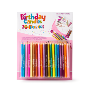 Birthday <b>Candles</b> 24-Piece Set 5 Packs-Assorted Colors - Product Image 2