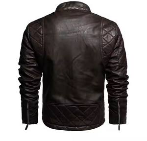 Chaqueta de cuero personalizable con logotipo, muy demandada, a precio económico, cálida para el invierno, de alta calidad, transpirable e impermeable para hombre. - Product Image 1