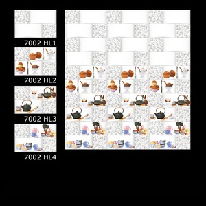 Premium 250x375mm 10x15 pouces Carreaux de mur de cuisine en céramique brillante Design d'intérieur vitré numérique au prix d'usine Inde - Product Image 5