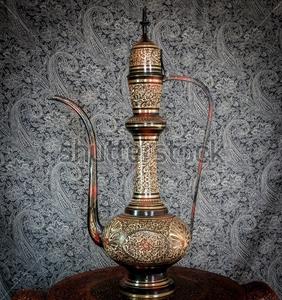 Fabricante de latón fundido árabe Aftaba grabado diseño Metal árabe grabado Aftaba Mesa tetera y cafetera - Product Image 2