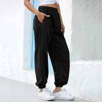 Pantalones Cargo Holgados y Gruesos para Mujer, Tallas Grandes, Transpirables, Estilo Casual, Deportivos, para Correr, con Puños, Hip Hop, Danza, Ecológicos