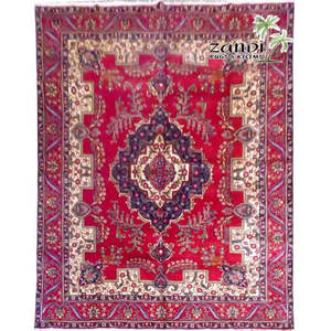 Alfombras Tabriz auténticas anudadas a mano, de primera calidad, mezcla de lana pura y algodón, para decoración del hogar, oficina y suelo. - Product Image 1