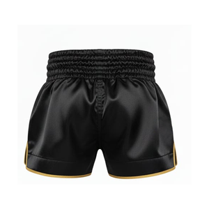 Bulk Unisex Muay Thai Boxing Training Shorts Custom Back Logo Satin Quick Dry Breathable Wholesale - Product Image 6