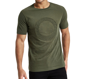 2025 diseño personalizado hombres camiseta 3D relieve impresión texturizada logotipo elevado tela de algodón suave estilo de moda camiseta - Product Image 2