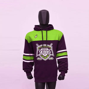 Custom Ice Hockey Hoodies Men Thick Fleece Sweatshirts <b>Personalised</b> Name & Number Warm Winter Hoodie - Product Image 2