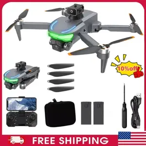 โดรนขนาดเล็กพับได้แบบมืออาชีพพร้อมกล้อง FPV ความละเอียด4K HD FPV GPS หลีกเลี่ยงสิ่งกีดขวางสำหรับผู้ใหญ่ระยะการส่งภาพ10กม. - Product Image 1