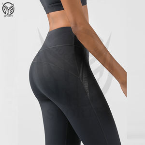 Leggings de punto de cintura alta para mujer con efecto levanta glúteos para entrenamiento, yoga, en varios colores. - Product Image 6