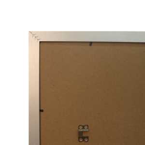 Cadre d'affiche en bois moderne argenté 68 x 98 cm, design contemporain - Product Image 1