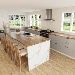 SMARTWOOD Senna Finger-Joint écologique Design moderne comptoir plan de travail prix usine certifié internationalement pour - Product Image 5