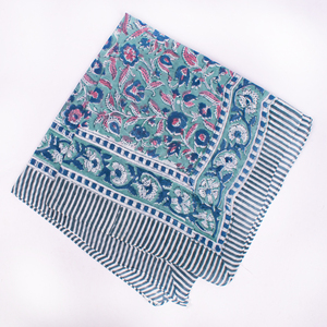 Bandana en coton imprimé floral personnalisé, léger, écologique, lavable, fournisseur en gros, promotionnel, respirant, carré - Product Image 6