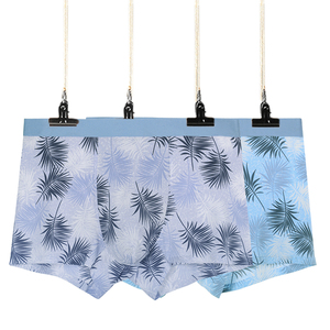 Ropa interior personalizada de fábrica para hombre, calzoncillos de bambú y algodón, bóxer de primera calidad, ropa interior transpirable para hombre, pantalones cortos, envío DDP - Product Image 3