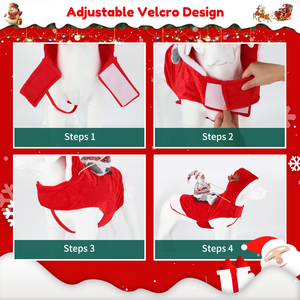 Disfraz de Perro de Santa Claus, Abrigos y Chaquetas con Estampado Clásico Ecológico para Mascotas, Ropa de Fiesta para Perros y Gatos - Product Image 6