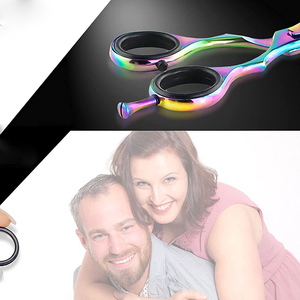 Ciseaux professionnels de coupe droite de 6 pouces, lame en acier inoxydable, pointe aiguë, fournitures de salon de coiffure, qualité A+, pour droitiers - Product Image 5