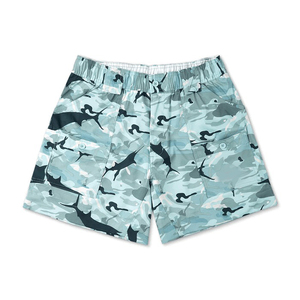 Shorts de Pesca de Secado Rápido para Hombre al por Mayor, Pantalones de Playa, 92% Poliéster, Trajes de Baño, Shorts de Tabla con Estampado de Sublimación Personalizado - Product Image 1