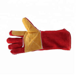 Guantes de soldadura de cuero económicos con protección de manos de alta calidad 100% a un precio asequible para guantes de cuero para hombres - Product Image 3