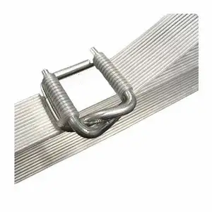 Silver Stainless Steel Cord Strap Seals Buckles, For Packaging Best Price Wire Buckle Galvanized for Composite Strap Wholesale