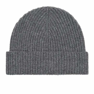 Unisex Blue Ribbed Knit Beanie Hat 100% Acrylic <b>Winter</b> Casual for Adults 56-58CM Harry Johnson Production - Product Image 6