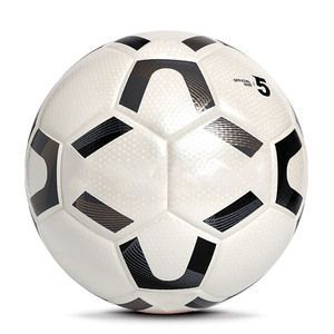 Balón de Fútbol de Cuero PU de Alta Calidad, Blanco y Negro, Termosellado, Oficial de Partidos Pakistaníes, con Logotipo Personalizable - Product Image 1