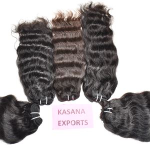 Vente en gros 100% non transformés Remy naturel noir cuticule alignée tissage vietnamien extensions de vague profonde cheveux humains des femmes indiennes - Product Image 2