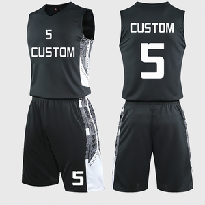 High Quality Custom Logo Breathable Basketball Jersey Set New Trended Design Unisex <b>Polyester</b> <b>Shorts</b> Jersey Sublimation - Product Image 1