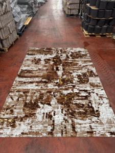 Tapis Adiva turc en polyester shaggy, tissé jacquard, fabriqué à la machine, à poils longs, rembourré, réversible, lavable, antidérapant, antimicrobien - Product Image 5