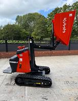 Kubota KC70HV-4 Raupendumper 700kg Nutzlast 180 °   Hydraulischer Schwenkkipper mit 9,8 PS Kubota Dieselmotor & Hydrostatischem Antrieb