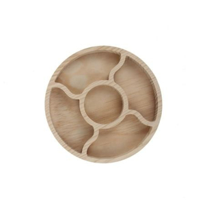 Ensemble classique de 2 plateaux de service pour chips et trempettes, plateau de service divisé, plateau de service blanc, plateau à collation pour fête, plateau à relish pour servir des aliments, des noix - Product Image 3