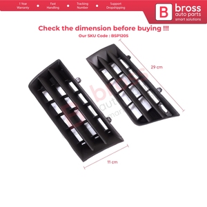แผงช่องระบายอากาศกันชนหน้า BSP1205 ซ้ายขวา สำหรับ Megane MK2 2002-2006 รุ่นก่อนปรับโฉม 8200114156 - Product Image 6